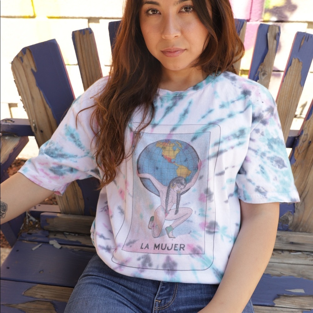 Vintage La Mujer Loteria Tie Dye
